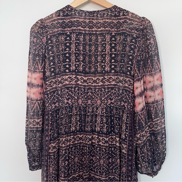 Ulla Johnson Allegra Maxi Dress in Earth Ikat 2 100% Silk Brand New Without Tags - Picture 10 of 16